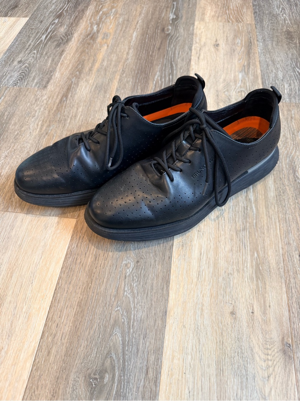 Bruno Marc Men’s Black Dress Sneakers Size 12 Casual Work Shoes